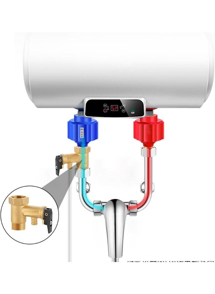 فكسر صمام أمان/تخفيف ضغط ½ بوصة لأنظمة التدفئة والمياه - خيط قياسي - Image 3